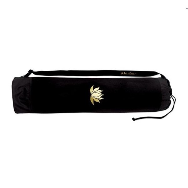 Wai Lana Productions 212 Large Black Lotus Tote Bag with Gold Lotus 21 Tote 212 - main